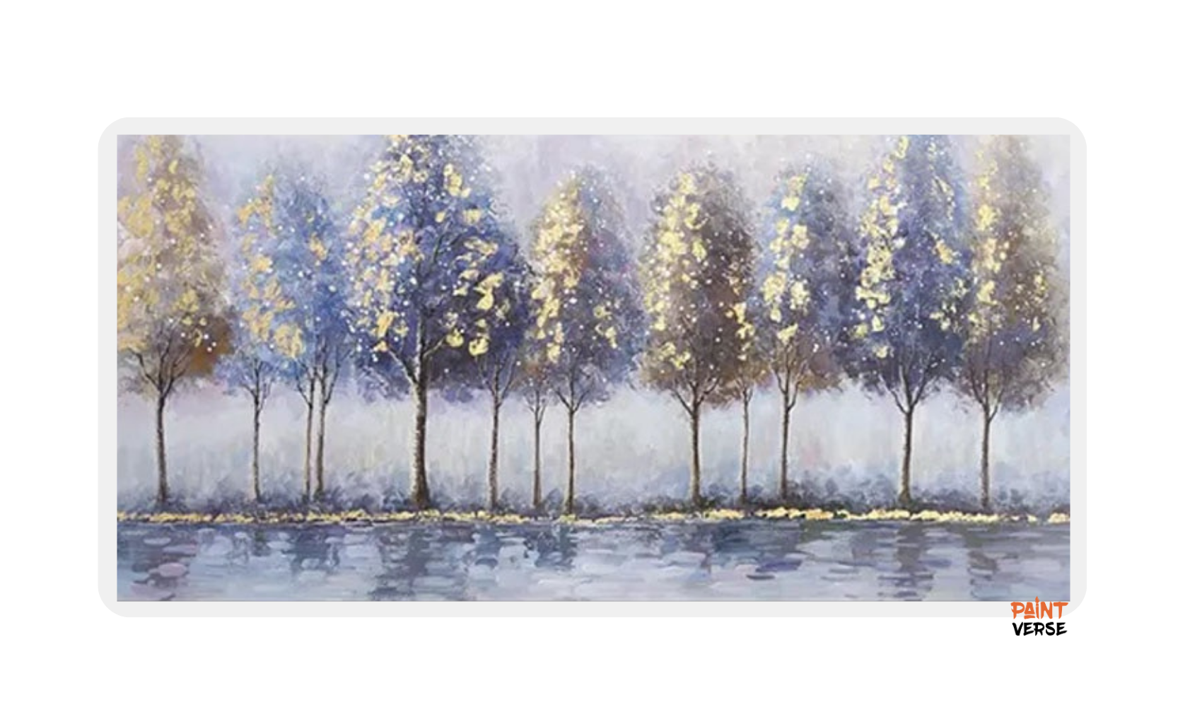 New 100% Hand Painted Abstract Trees Oil Painting Canvas