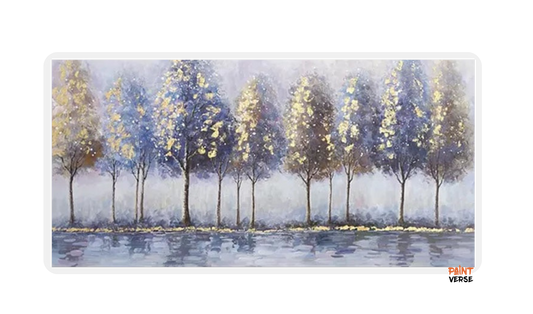 New 100% Hand Painted Abstract Trees Oil Painting Canvas