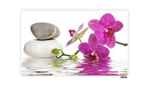 HD Print Modern Purple Orchid Zen Spa Stone Spa Stil Canvas Painting Poster Wall