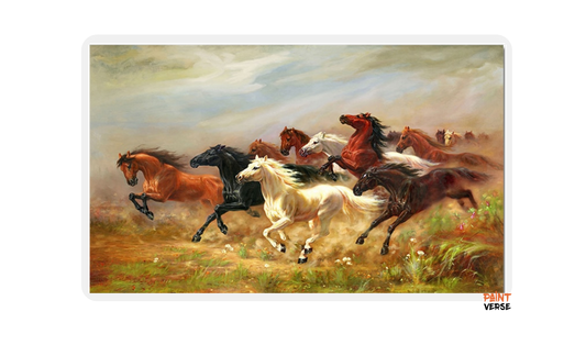 Wild Horses Animals Poster Canvas Wall Art Painting Prints Picture For Living