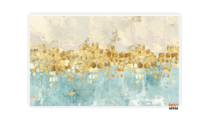 HD Print Modern Abstract Gold Money Sea Wave Oil Painting on Canvas Poster Modern