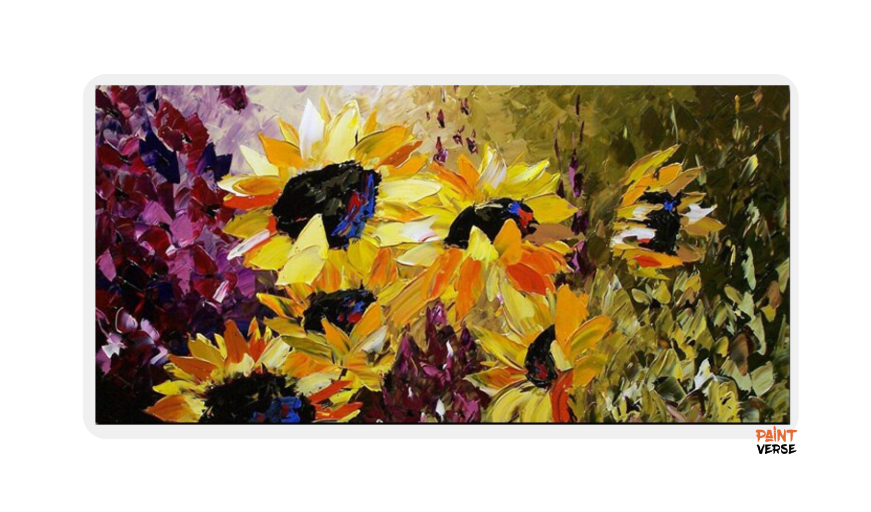 Modern Abstract HD Print Flower Van Gogh Sunflower Painting on Canvas Wall Picture