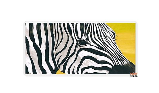 Handmade Modern Oil Painting African  Big Canvas Picture Zebra Poster