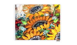 Hand painted Vincent Van Gogh Art Painting Blossom sunflower Oil Painting