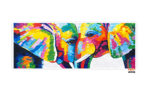 Hand-painted abstract Asian elephant African elephant elephant