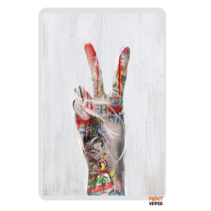 LOVE Hands Canvas Painting Posters and Prints Colorful Street Graffiti Art Cuadro