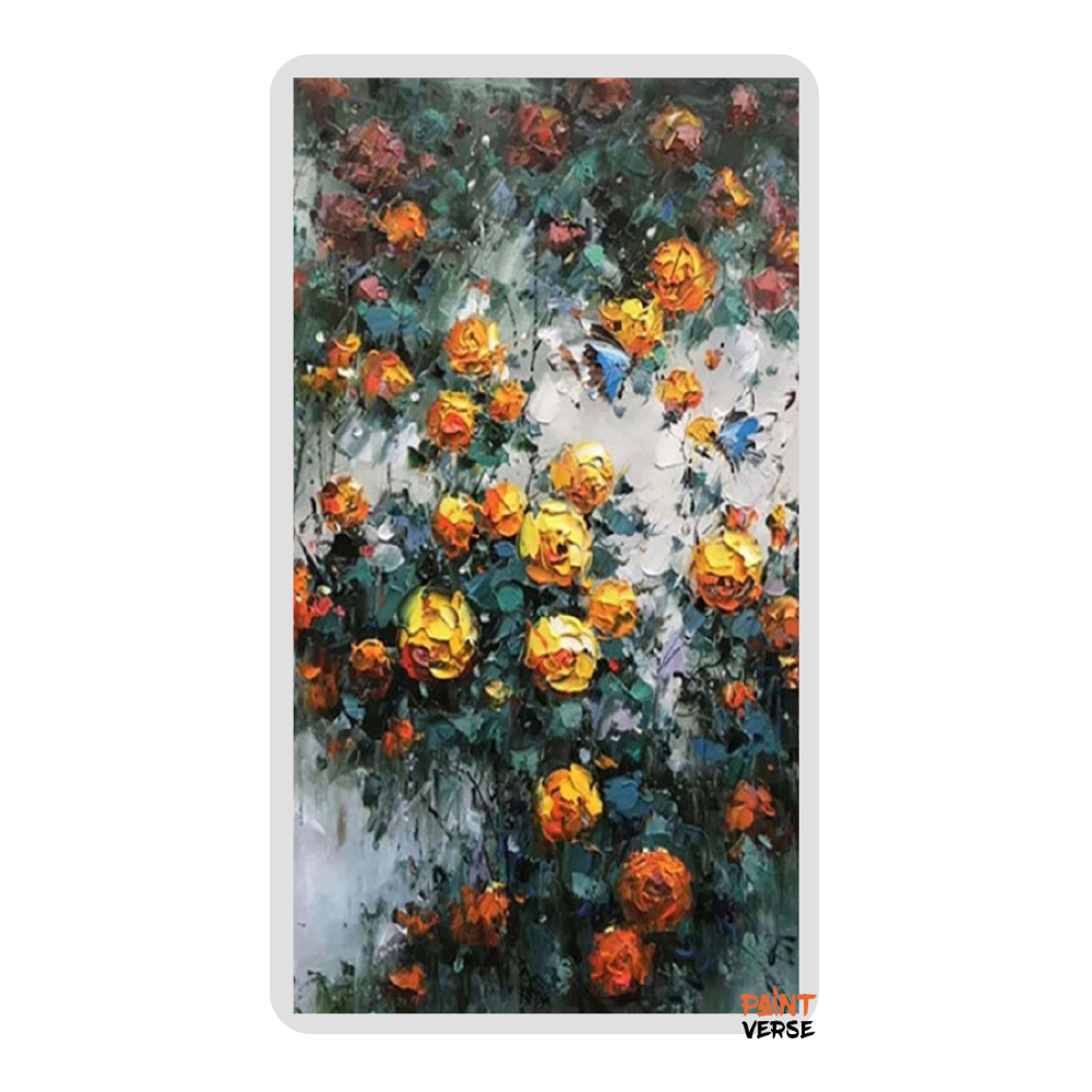 Handmade Flower Oil Painting on Canvas Wall Art indoor Artwork For Home Decor