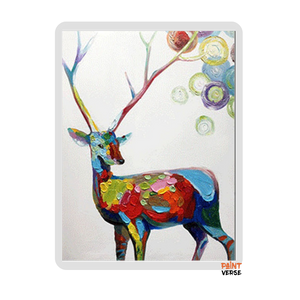 handmade KID ROOM  picture THE giraffe oil painting Palette