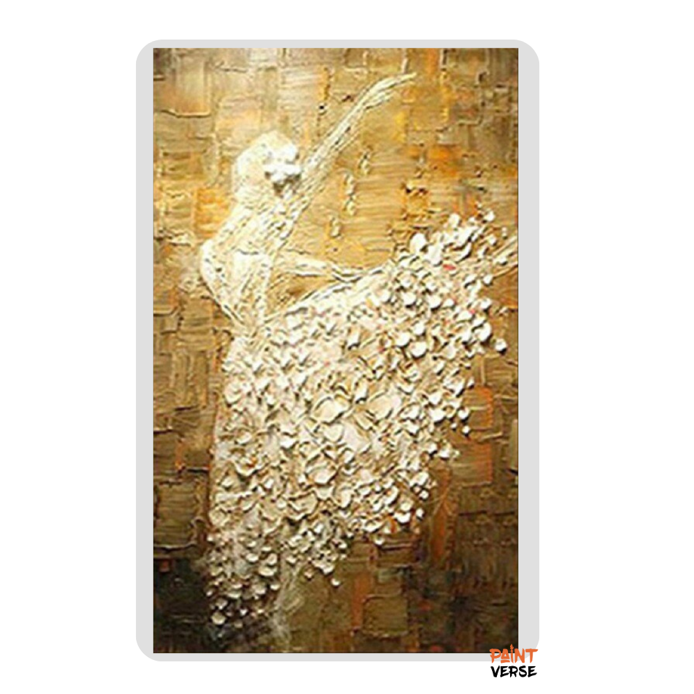 Modern Handmade Oil Painting Abstract Ballet Show Art