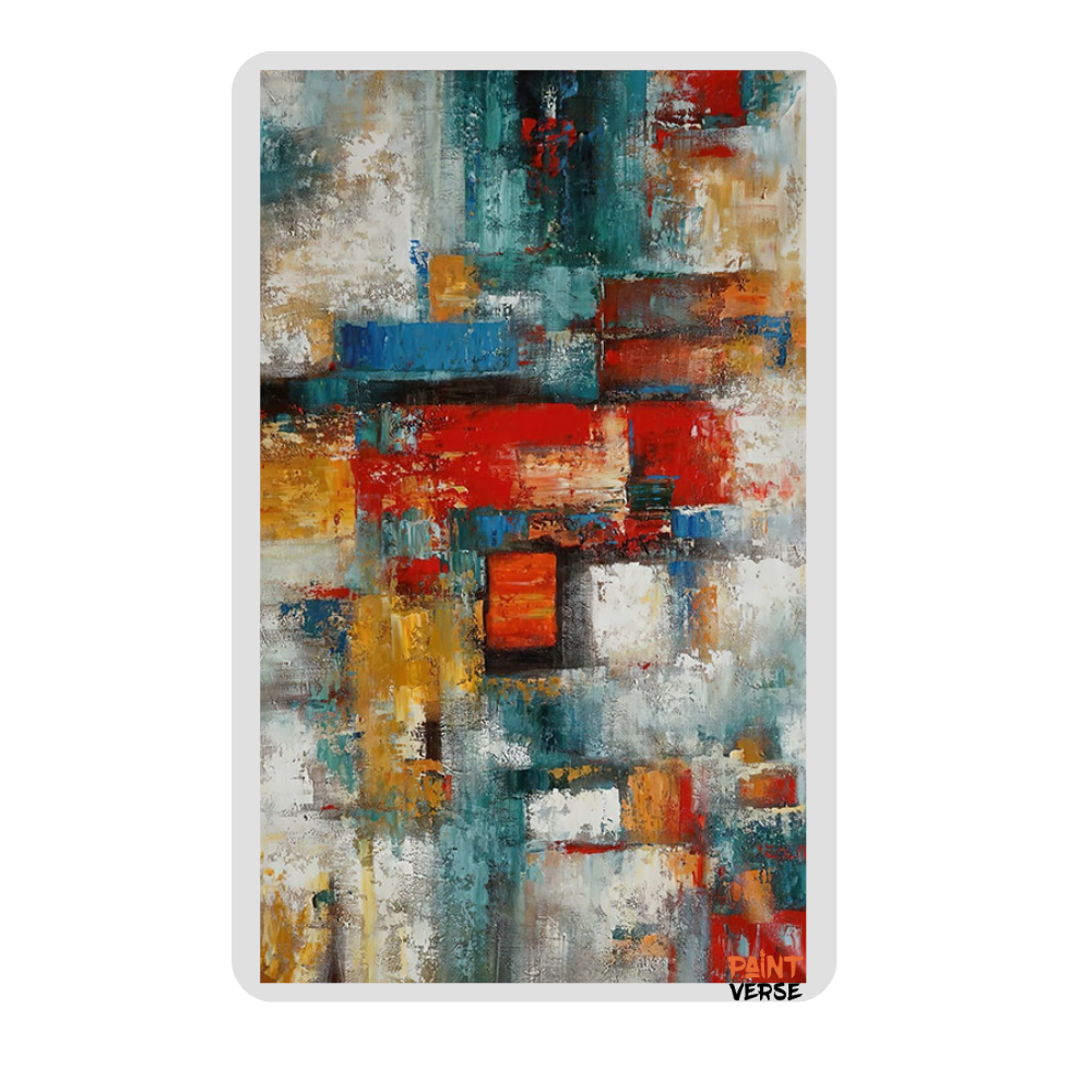 Abstract Colorful Oil Painting HD Prints And Posters On Canvas Garden Wall