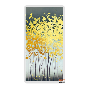 Artist Hand-painted High Quality Modern Abstract yellow gold