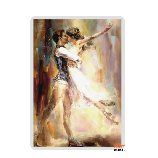 Gustav hand-painted oil painting ballet artist elegant dance