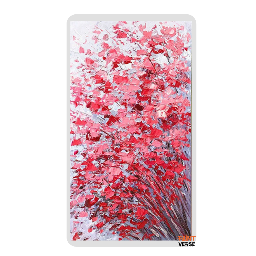 European wall painting art hand-painted oil painting delicate texture flower