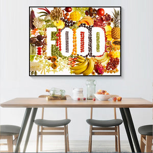 Vegetables Fruit Mushroom Kitchen Food Canvas Painting Cuadros Scandinavian Posters