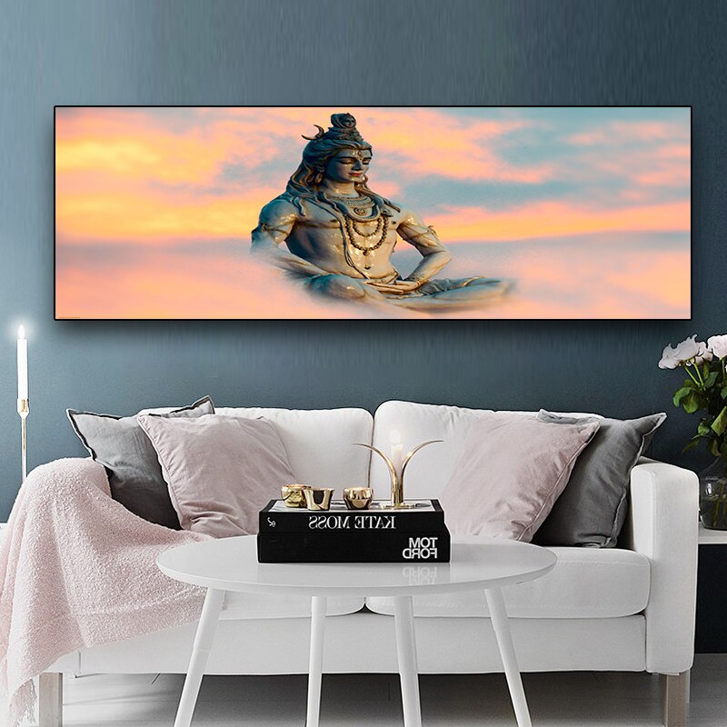 Abstract Religious Buddha Figure Oil Painting on Canvas Posters