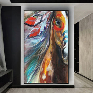 Abstract Hand Painted animal Oil Painting Modern Canvas home Decor