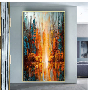 Abstract Handpainted Oil Painting Interior Wall Decor