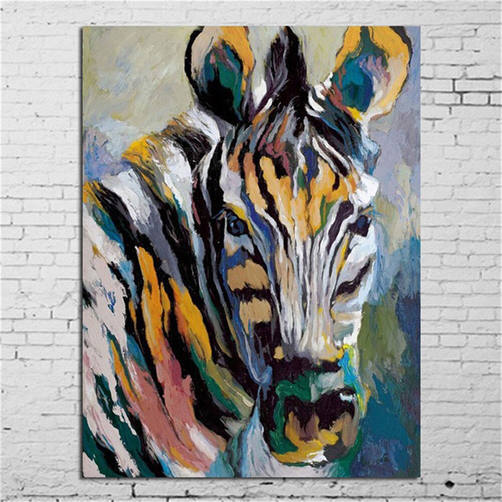 home Decor wall art Oil paint horse canvas art painting Sofa backdrop