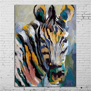 home Decor wall art Oil paint horse canvas art painting Sofa backdrop