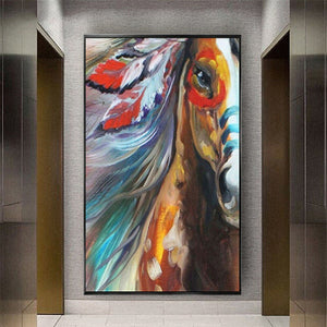 Abstract Hand Painted animal Oil Painting Modern Canvas home Decor