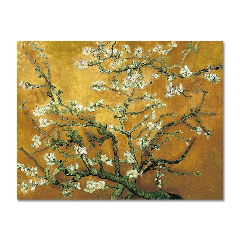 Vincent Van Gogh Blossoming Almond Tree Posters and Prints Impressionist Oil Painting