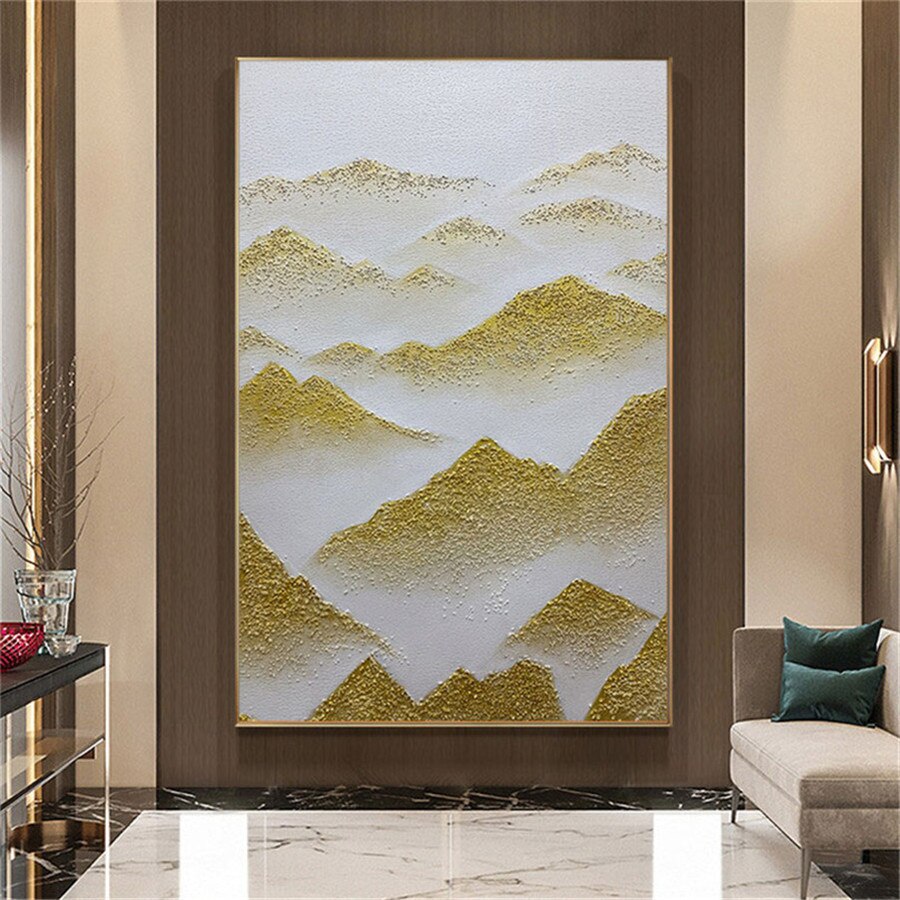 100% Handmade Modern Abstract Landscape Oil  Painting