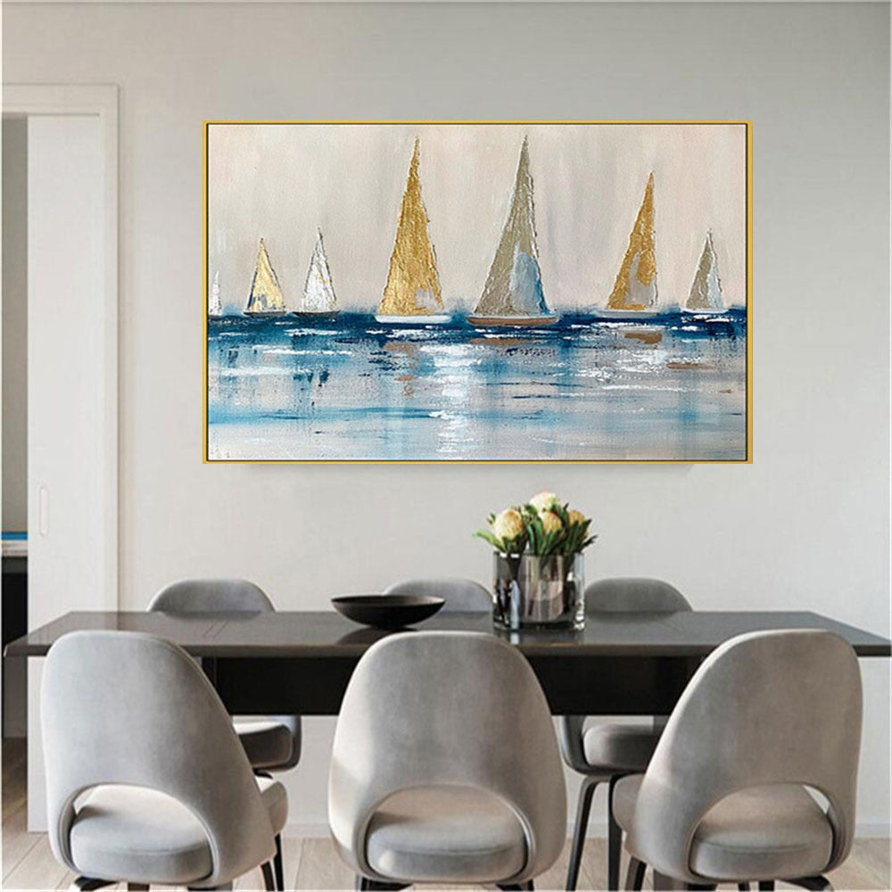 Hand-Painted Oil Painting Modern Abstract Home Decoration