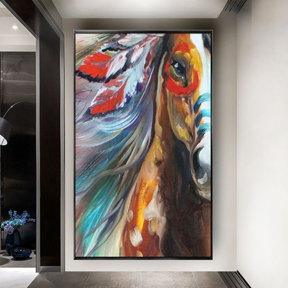 Abstract Hand Painted animal Oil Painting Modern Canvas home Decor