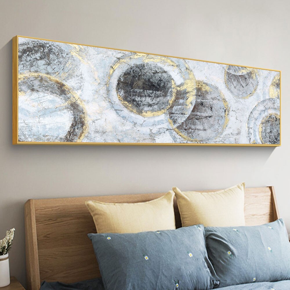 Abstract 3D Textured Oil Painting Printed On Canvas Modern Posters