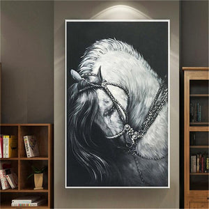 home Decor wall art Oil paint horse canvas art painting Sofa backdrop