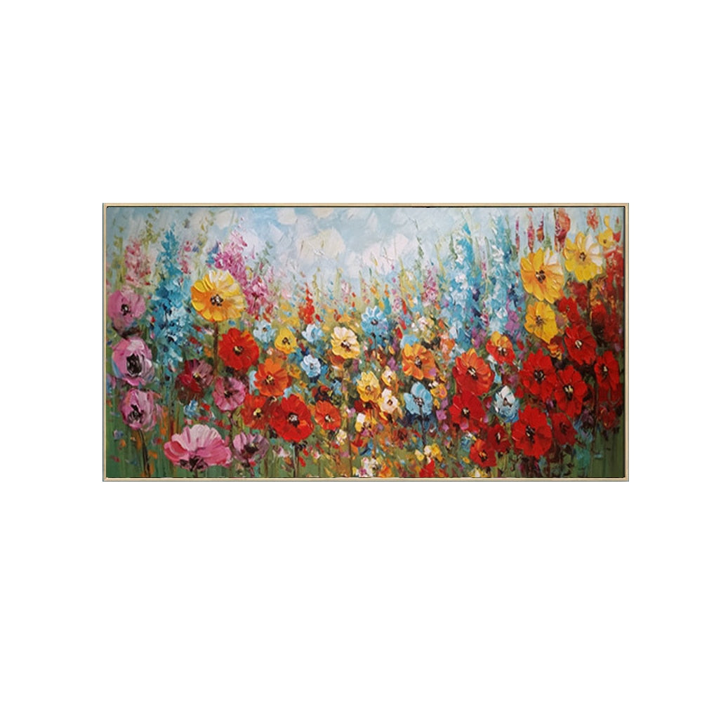 Monet 100%hand-painted beautiful oil painting flowers