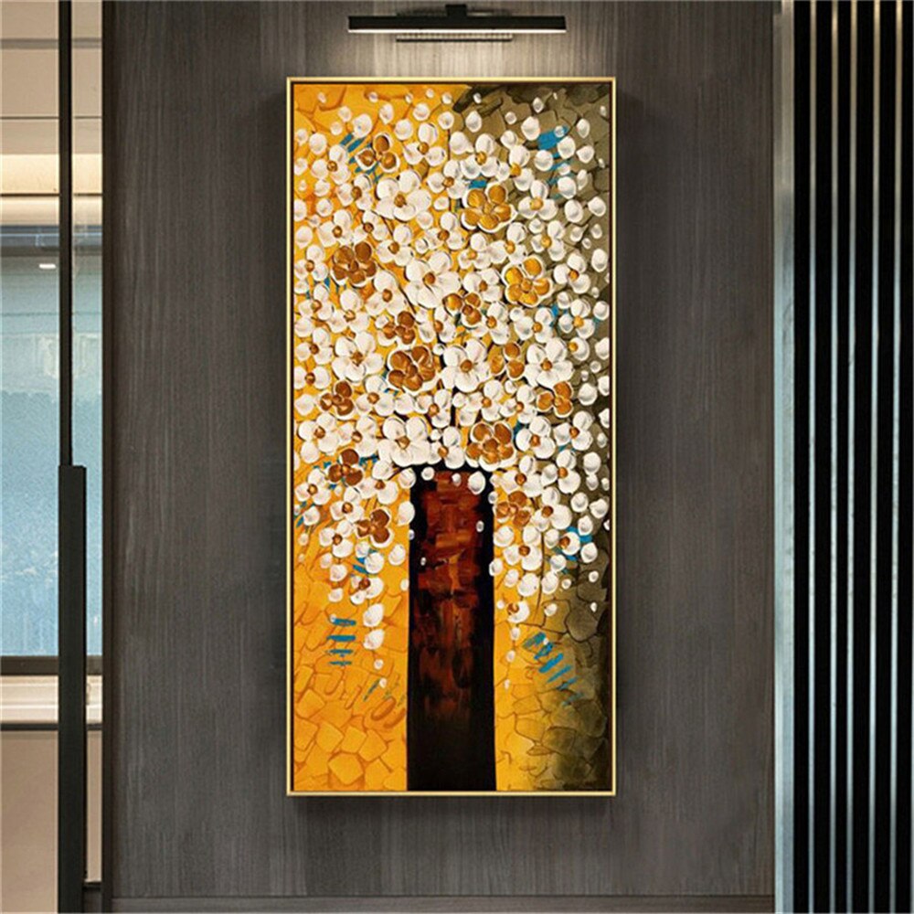 European wall painting art hand-painted oil painting delicate texture flower