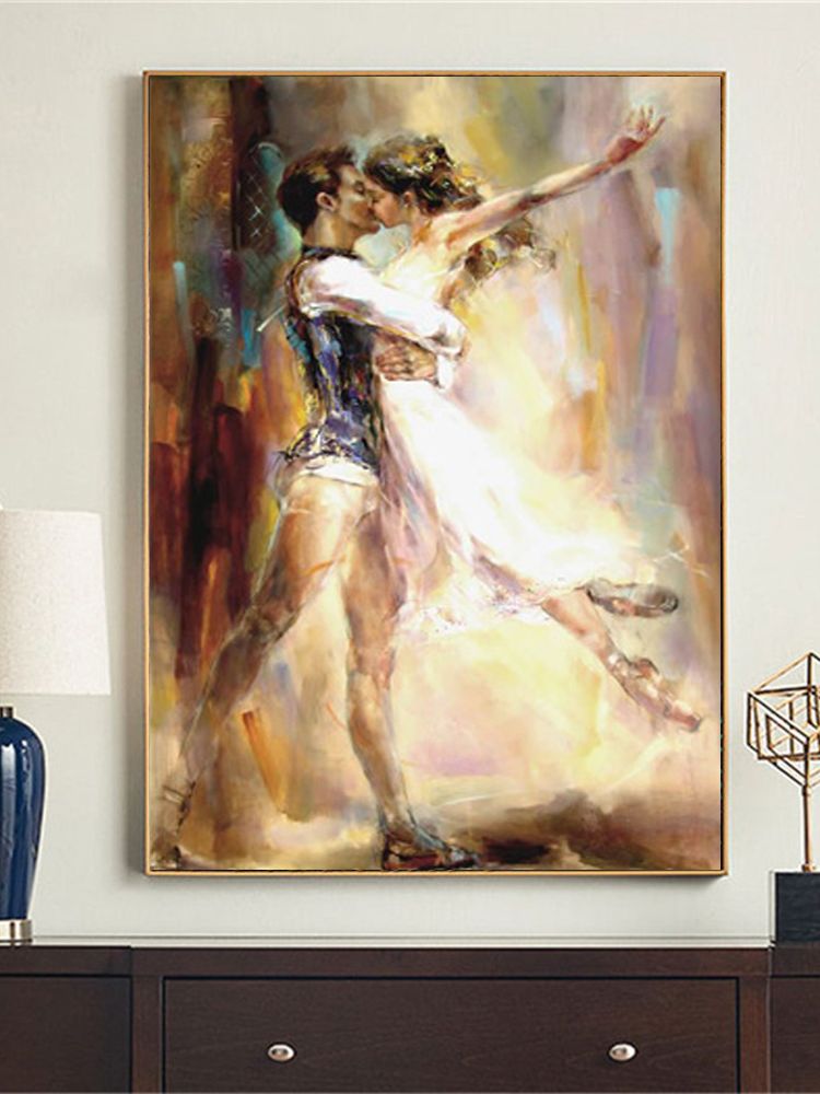 Gustav hand-painted oil painting ballet artist elegant dance