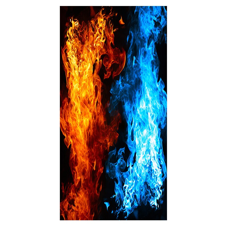 Abstract Fire And Water Painting HD Prints And Posters On Canvas Garden Wall Art Picture