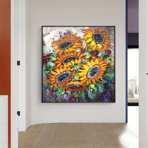 Hand painted Vincent Van Gogh Art Painting Blossom sunflower Oil Painting