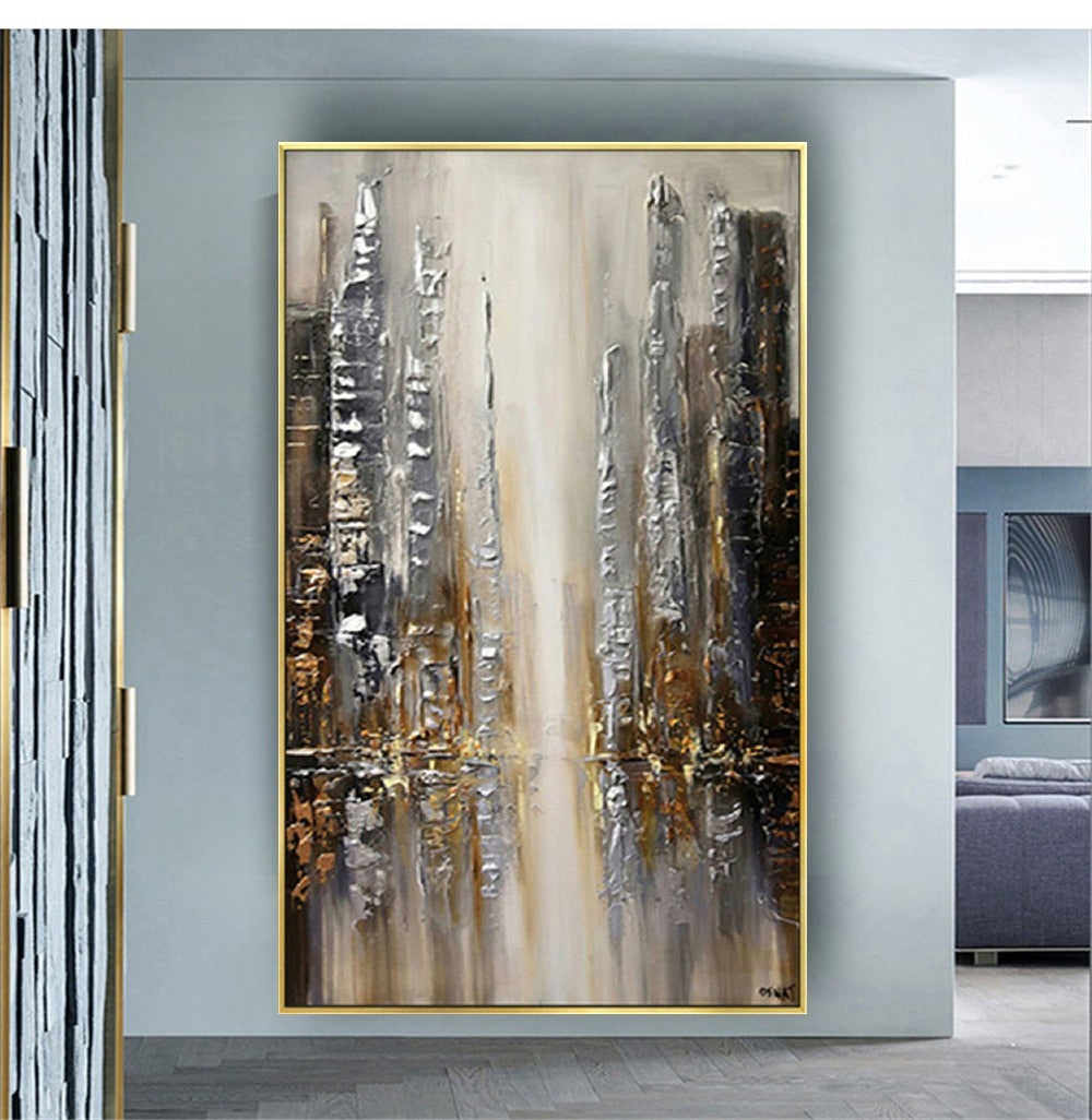 Abstract Handpainted Oil Painting Interior Wall Decor