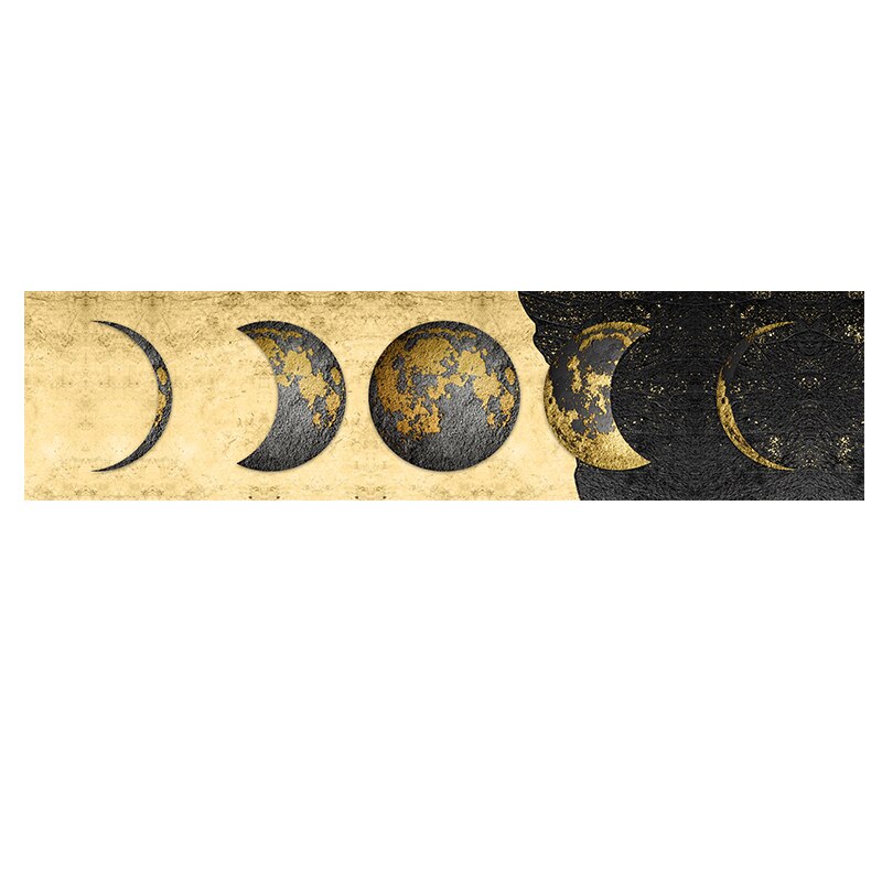 Classic Golden Moon Painting Wall Art Poster Canvas Painting Wall Picture And Prints Without