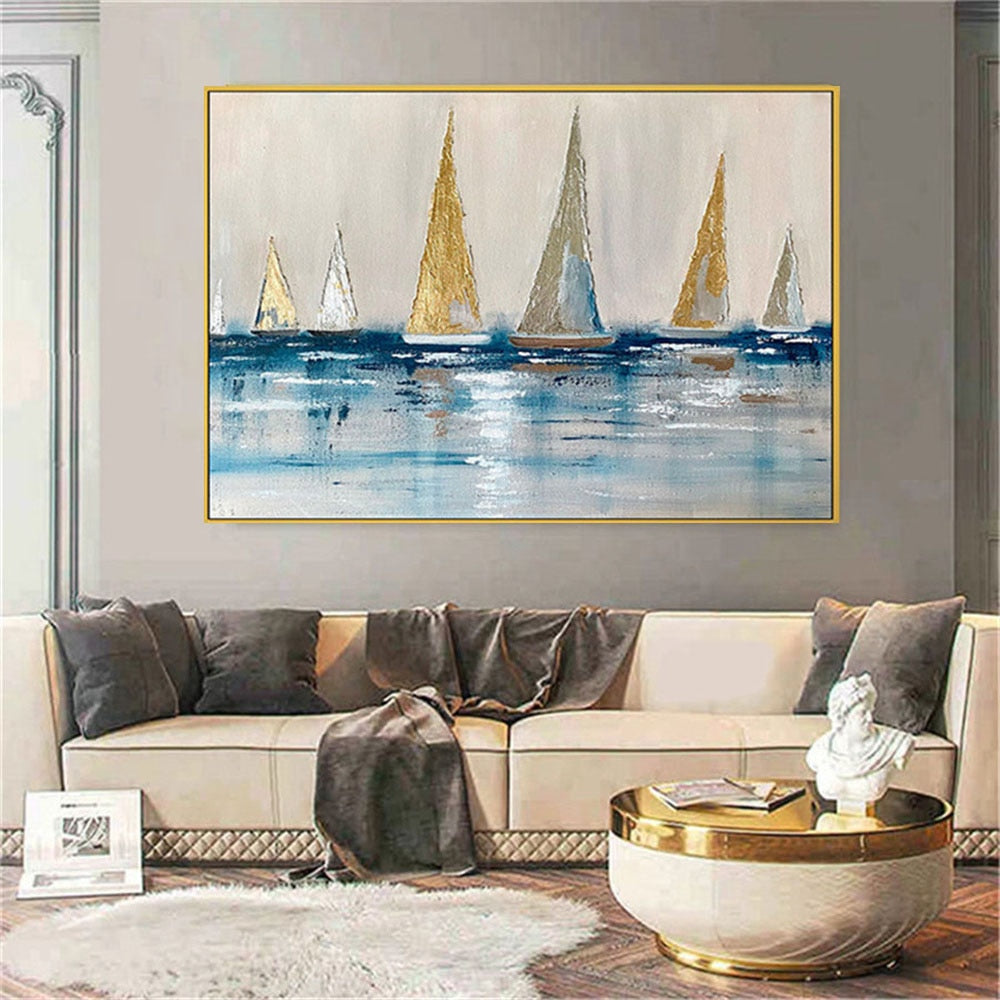 Hand-Painted Oil Painting Modern Abstract Home Decoration