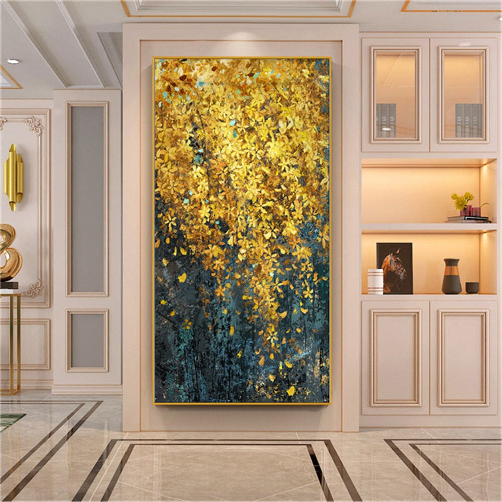 European wall painting art hand-painted oil painting delicate texture flower