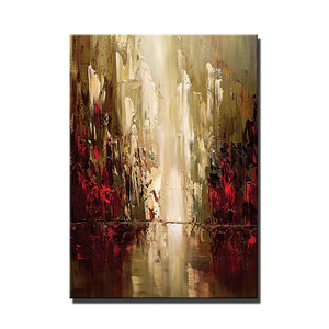 Hand Painted Future City Street Landscape Oil Painting On Canvas