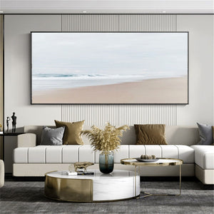 Large Size Abstract Hand-Painted Oil Paintings Sea View