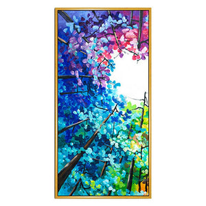 European wall painting art hand-painted oil painting delicate texture flower