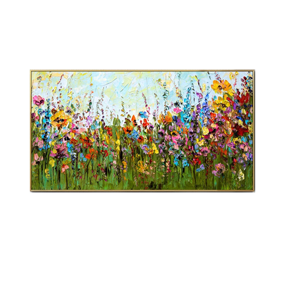 Monet 100%hand-painted beautiful oil painting flowers