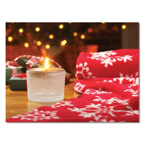 Christmas Decorative Candle Scarf Canvas Painting Nordic Posters and Prints Cuadros