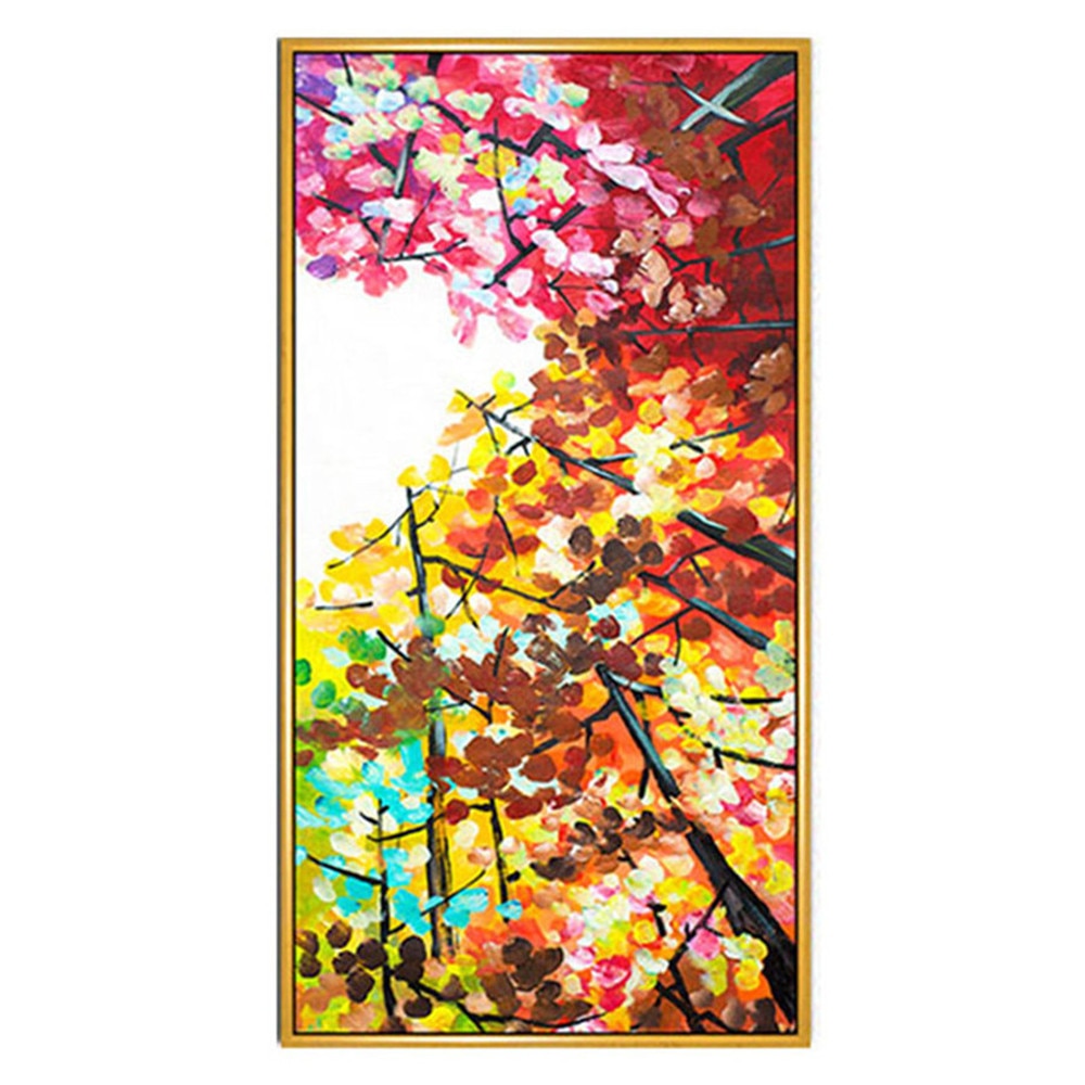 European wall painting art hand-painted oil painting delicate texture flower