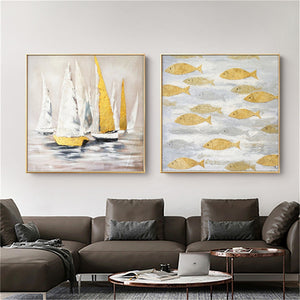 Hand-Painted Oil Painting Modern Abstract Home Decoration