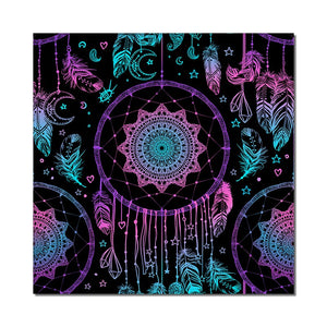 Abstract Dream Catcher Painting On Canvas Nordic Feather Wall Art Picture Prints