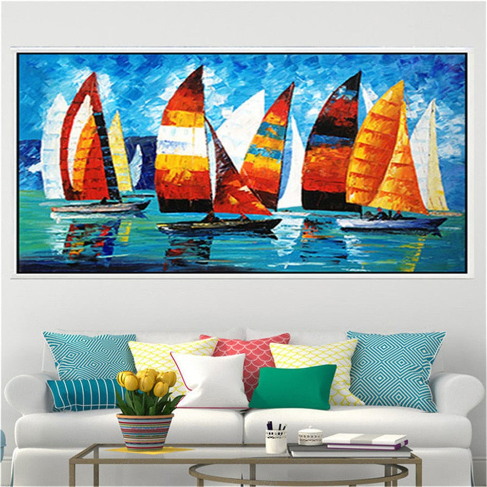 Hand-Painted Oil Painting Modern Abstract Home Decoration