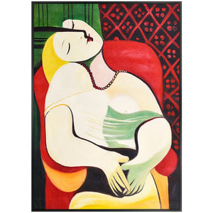 100% Handmade Bright Colorful Woman Wall Art Picasso