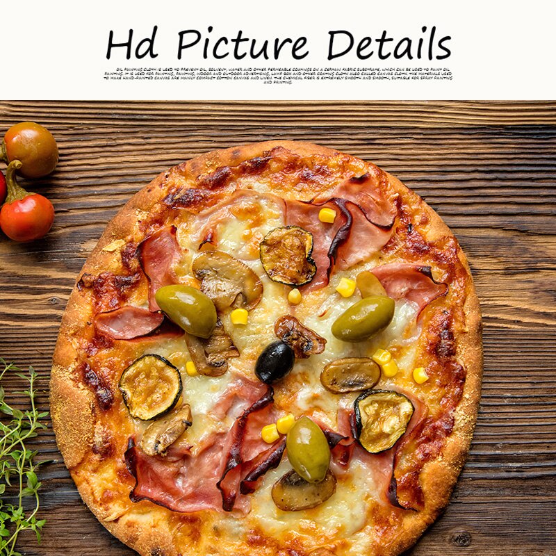 Pizza Vegetables Cooking Supplie Kitchen Canvas Painting Cuadros Posters and Prints